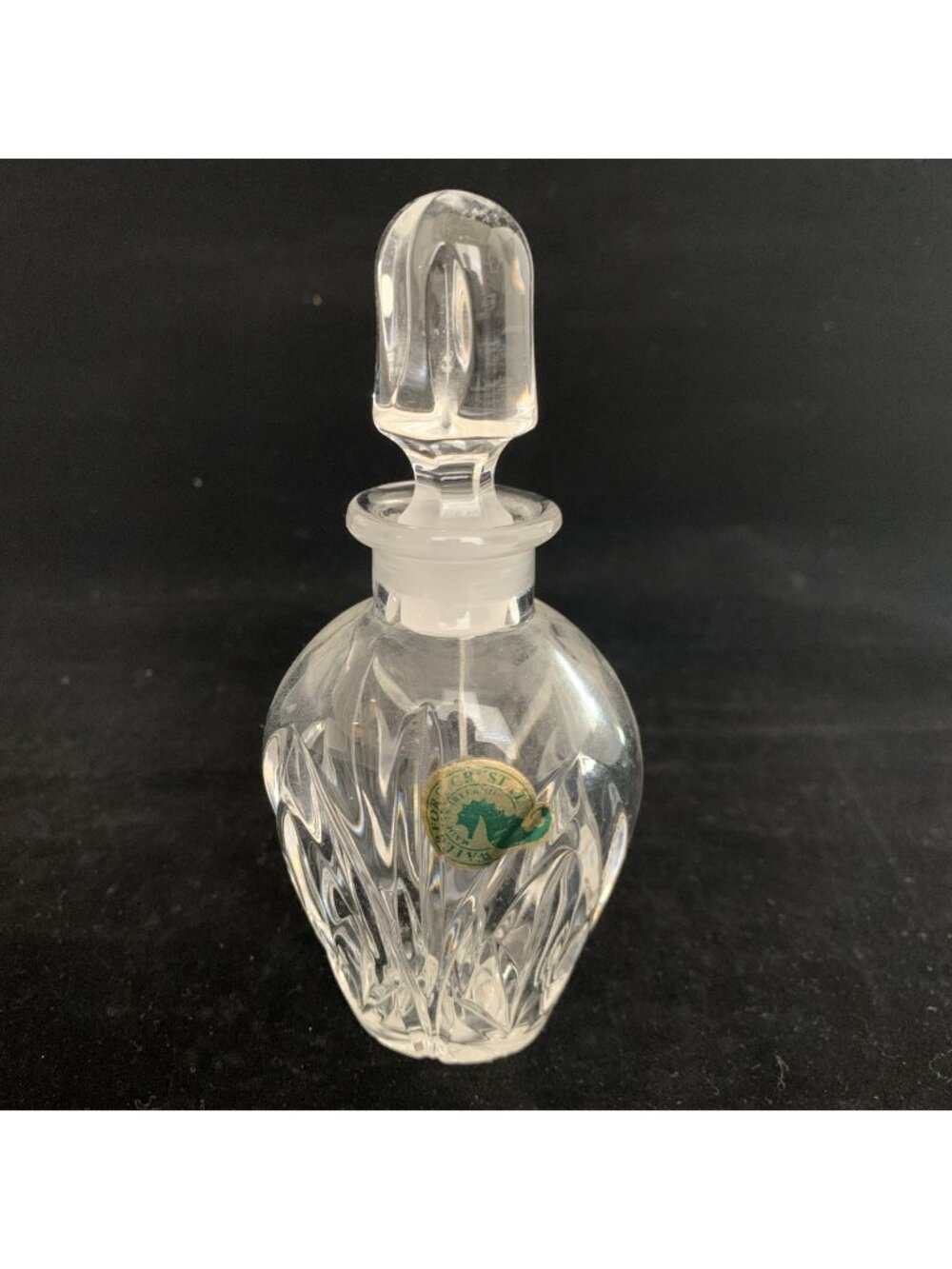 Waterford Castleton 103563 Crystal Perfume Bottle Stopper 5.5" Ireland Vintage